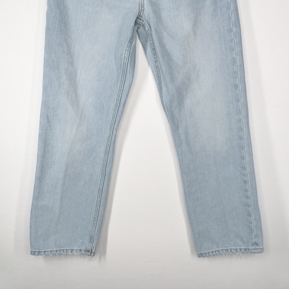 RE/DONE Easy Straight Crop Light Wash Button Fly High Rise Jeans Women’s Size 24 - Picture 3 of 11